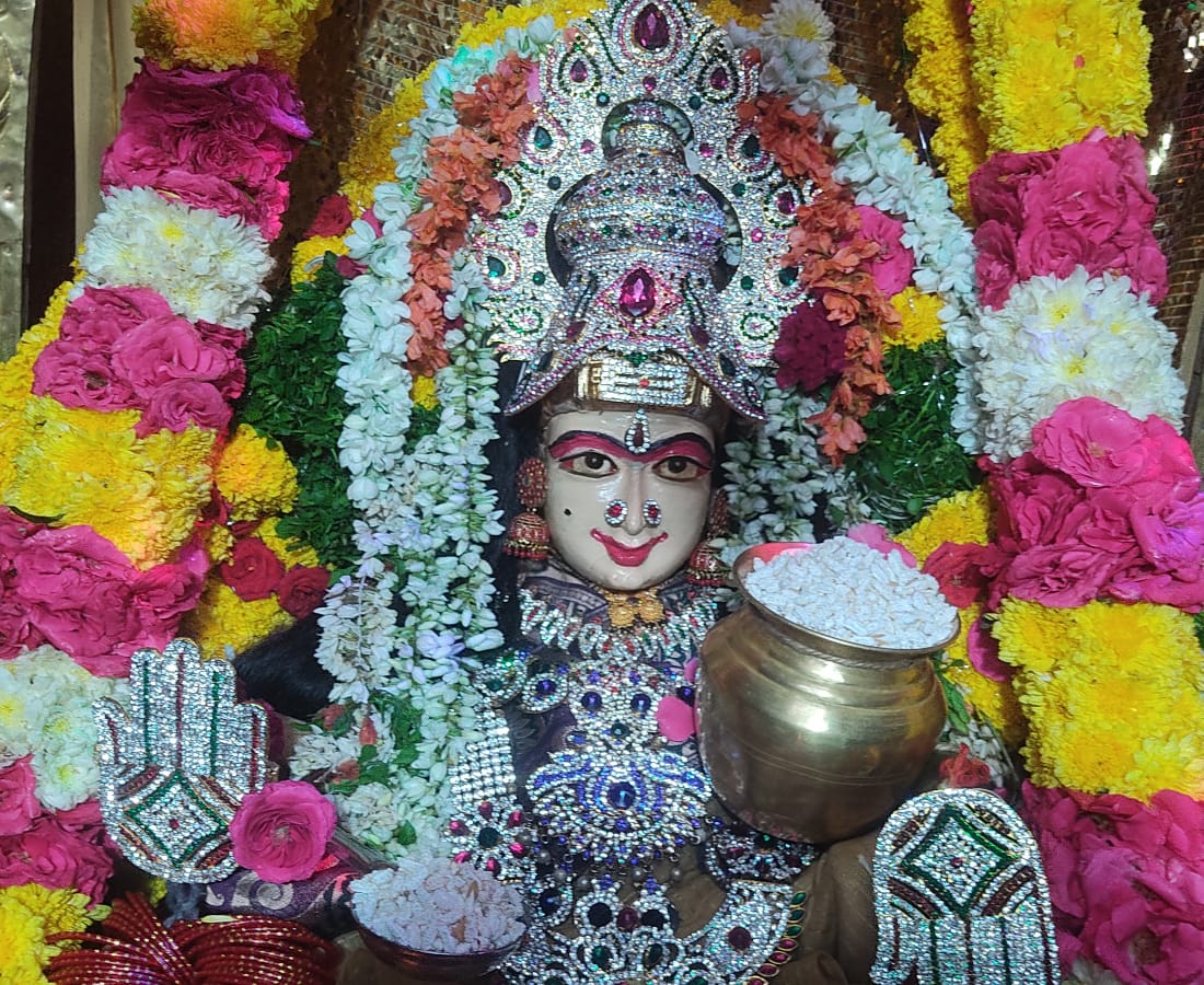 Sri Shirdi Sai Baba with Flower Garlands